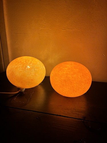 Paire lampes boules vintage - lampes,