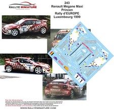DECALS 1/18 REF 243 RENAULT