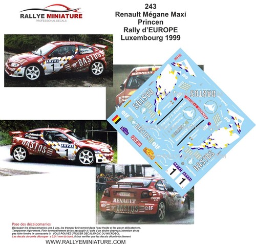 Decals ref 0243 renault - decals,