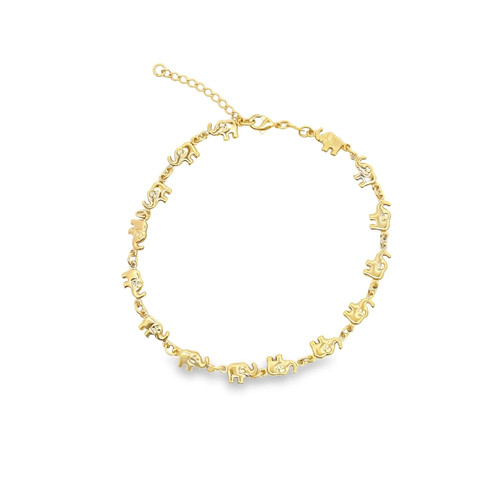 Elephant charm chain bracelet - charm,