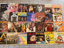 Disques Vinyles 45 T lot de 56 vinyles divers