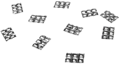 100 confettis strass argent - 100, de