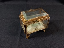 Boite Bijoux Laiton et Verre