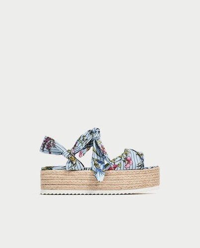 Zara women tied floral raffia - zara,