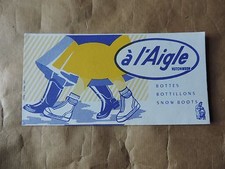 Ancien Buvard Publicité A L'Aigle Hutchinson Bottes Bottillons snow boots 