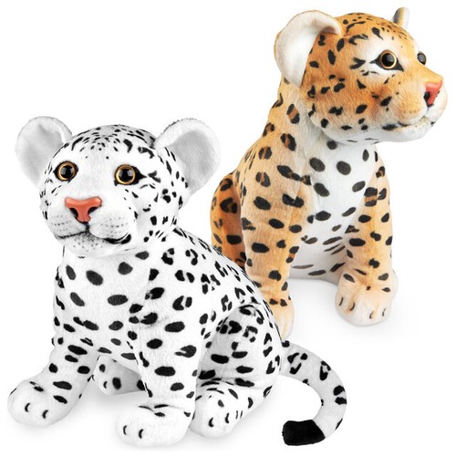 Léopard peluche doudou - léopard,