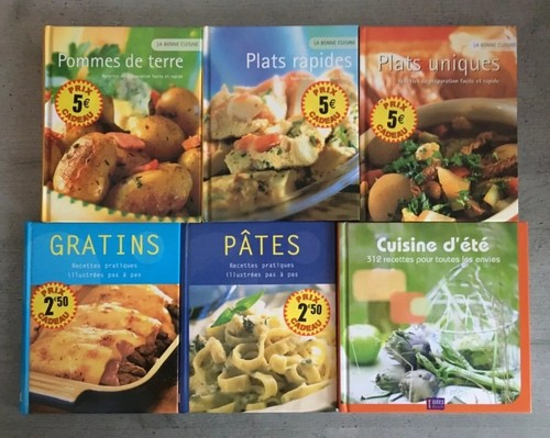 Lot livres cuisine recettes - lot, 6