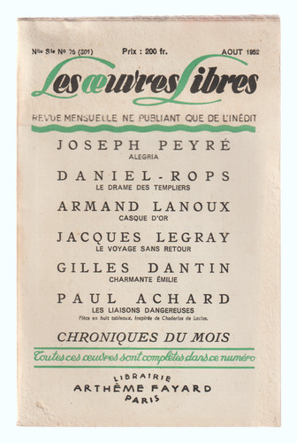 Les oeuvres libres 75 - les,