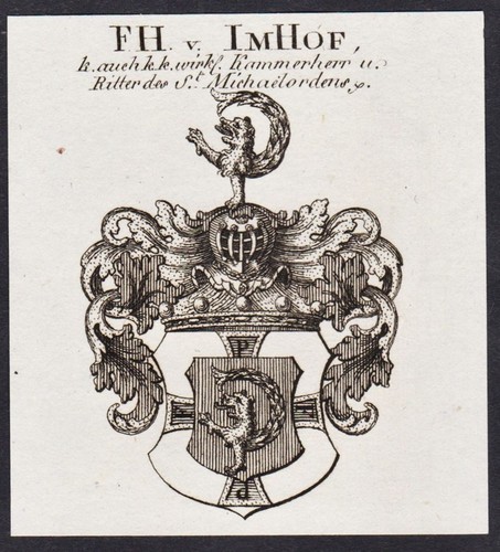 Imhof wappen blason noblesse - blason,