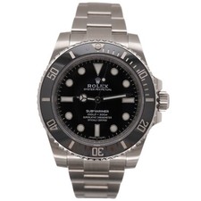 Rolex Submariner 40mm Céramique Acier Inoxydable Huître Noir Cadran Homme Montre