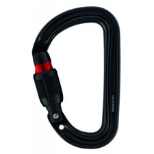 MOUSQUETON ASYMÉTRIQUE LÉGER VERROUILLAGE SCREW-LOCK PETZL ESCALADE ALPINISME