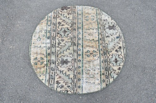 Tapis vintage turc - vintage,, rond