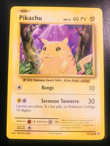 Carte pokemon pikachu 108 - pokemon, 35/108