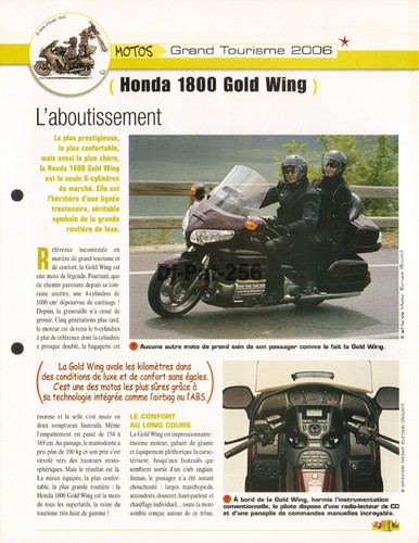 Fiche moto honda gl - honda,
