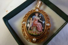 Magnifique pendentif ancien or