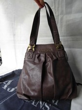 ARMANI JEAN'S  sac 100% CUIR marron doubles anses Made in Italy - PARFAIT ETAT