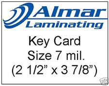 100 Key Card Size Laminating