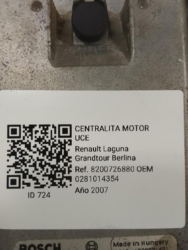 0281014354 boîtier moteur uce