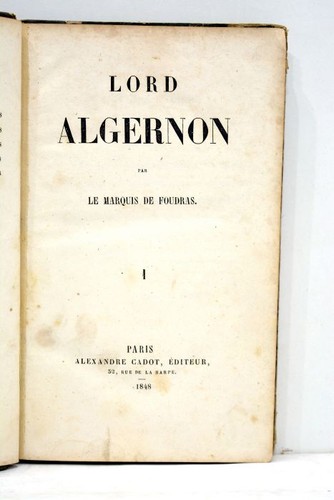 Livre ancien faudras - livre, lord