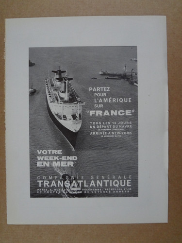 Publicité presse paquebot - presse,