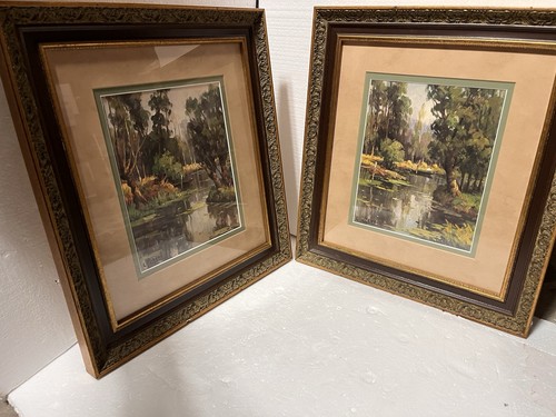 Pair framed lucien chenu - of,