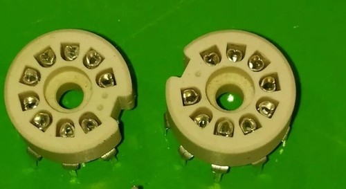Support tube noval socket - 2x,