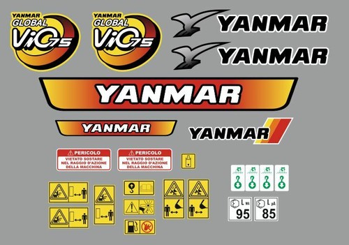 Yanmar vio global stickers - 75,