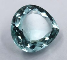 87 Ct Naturel Madagascar Océan Vert Aigue-marine Forme De Poire Pierre...