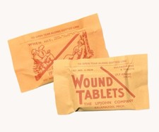 Set De 3 Sachets Sulfadiazine Reproduction US GI WW2 WWII Medic Medical