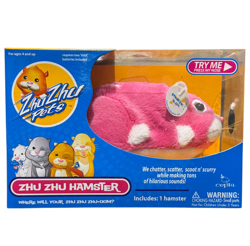 Pink zhu pets hamster - zhu,