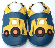 Chaussons en cuir souple