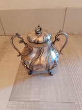 Ancien Sucrier Métal Argenté