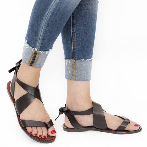 Sandales pour femme - , cuir