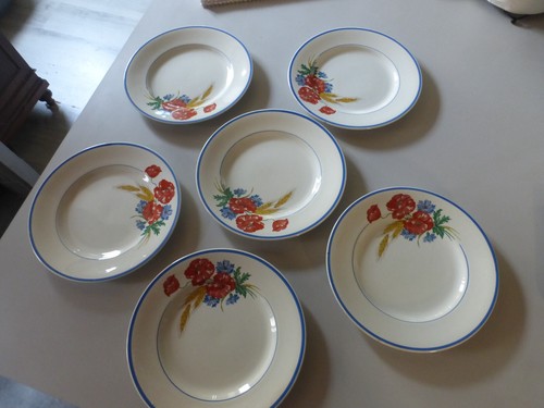 Anciennes assiettes platess - anciennes,