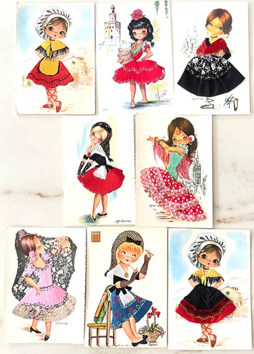 8 cartes brodées - 💠💠,