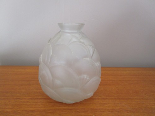 Vase ancien art déco verre - en,