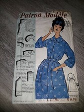 patron de couture robe de chambre année 70 vintage