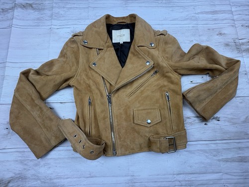 Maje suede leather biker - suede,
