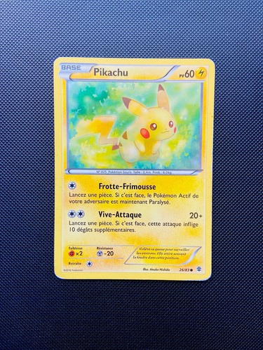 Carte pokémon pikachu 83 - carte, 26/83