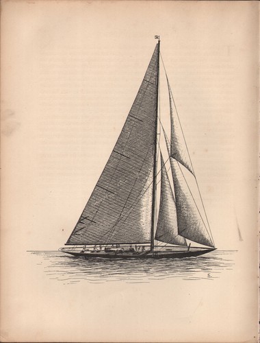 1936 voile bateau imprimé - 1936,