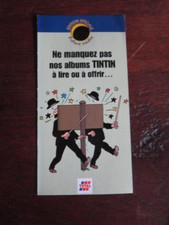 TINTIN DEPLIANT PUBLICIATAIRE POUR TOTAL HERGE