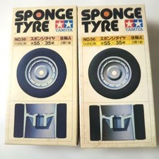 Tamiya 2 ensembles de pneus éponge pour voiture électrique RC 55/35...