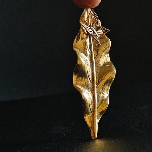 Broche feuille laurier - de,