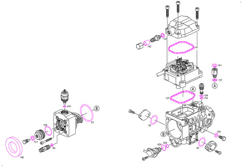 Joints pour pompe injection - pour,