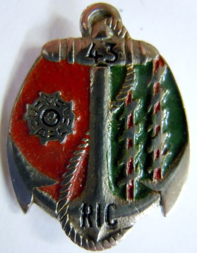 Insigne indochine ric - 43°,