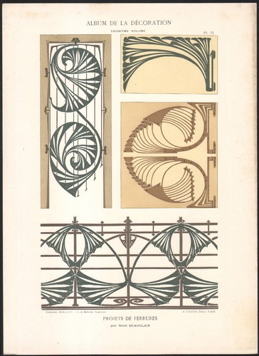 1900 lithographie art - 1900,