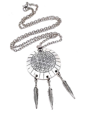 Collier pendentif graine - , de