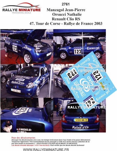 Decals ref 2761 renault - ref,
