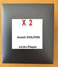 Arnould  Evolution MAGNESIUM,Lot de 2 Plaques Enjoliveur pour Prise,Interrupteur
