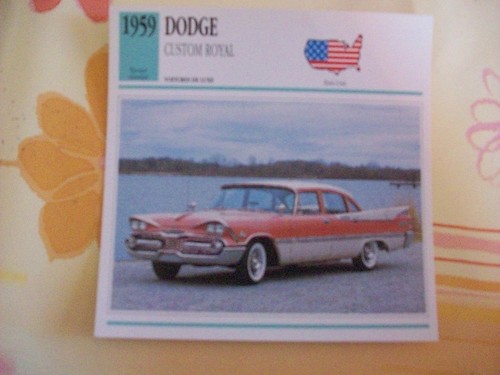 Carte fiche dodge custom royal - carte,